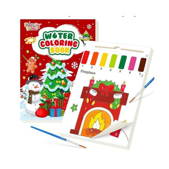 Paint with Water Coloring Books: Xmas Mess  Watercolor Painting Kit - Arts - Picture 1 of 6